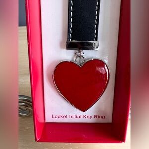 LIZ CLAIBORNE INITIAL “L” HEART LOCKET KEY RING IS NWT-GREAT VALENTINE GIFT